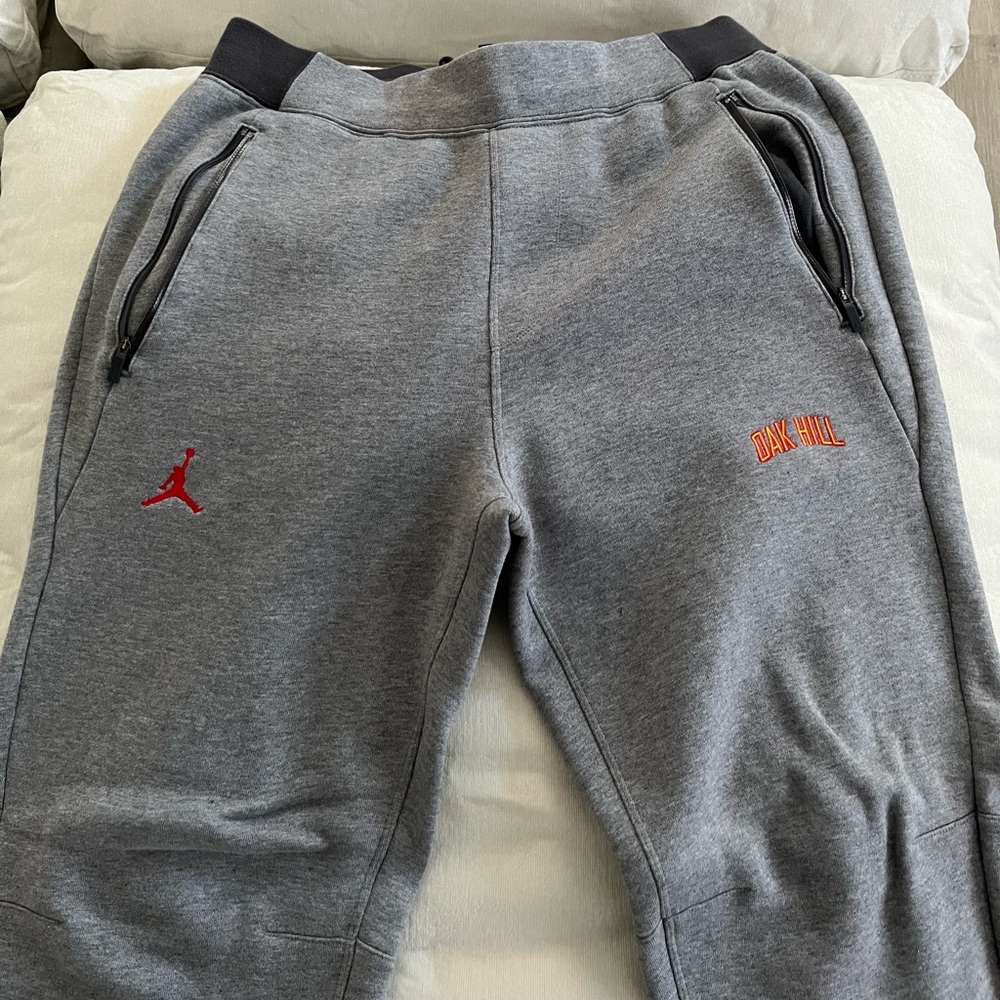 Oak Hill Academy Jordan Brand Nike Gray Large Pants Sweats